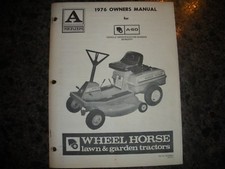 wheel horse tractor rare OWNERS manual,803468R1  13PG 1976 WHEELHORSE