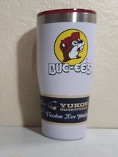 Buc-ees  White 20 Oz Yukon Outfitters Stainless Steel Tumbler