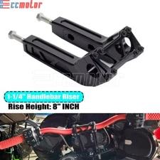 8" Pullback Handlebar Riser Club Style 1 1/4" Clamp For Harley Softail Touring