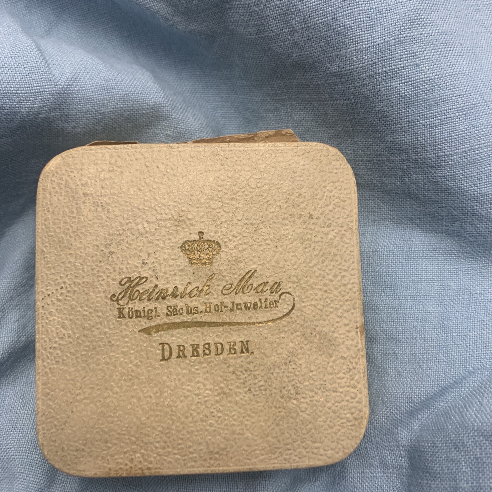 Heinrich Mau Jewlery Box  Dresden Germany  Antique