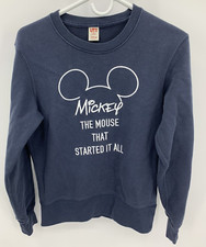 UNIQLO Embroidered Mickey Mouse Women  s XS Crewneck Sweatshirt Disney