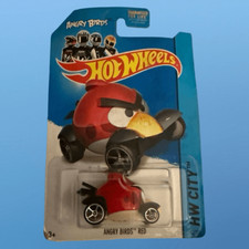NIP Mattel Hot Wheels Angry Birds Red Bird Diecast Car