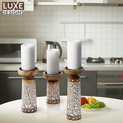 Candle Holders for Pillar Candles - Large Candle Holders Tall Candle Holders ...