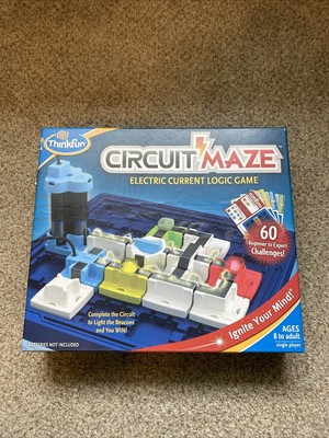 ThinkFun Circuit Maze Electric Current Logic Game Single Player 8+