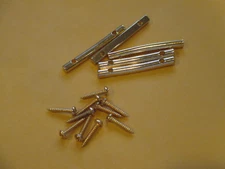 5 GUITAR STRING RETAINER BARS for HEADSTOCK - GOLD