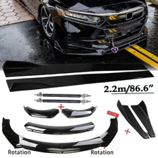 Front Bumper Lip Spoiler Side Skirt Rear Lip For Honda Accord Sport 18-20 Gloss