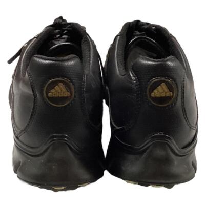 Adidas Golf Shoes Mens 9.5 Black A3 3 Stripe Soft Spike  display picture 2