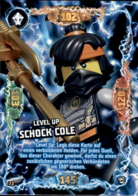 72 - Level Up Schock Cole LEGO Ninjago Trading Card Serie 6 NEXT LEVEL