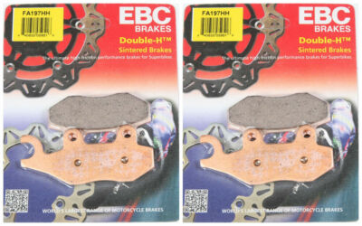EBC HH Front + Rear Brake Pads (2 Sets) 2013-14 Kawasaki EX300 Ninja 300 FA197H