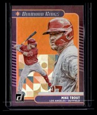 Mike Trout 2021 Panini Donruss Holo Purple #14 (Diamond Kings)