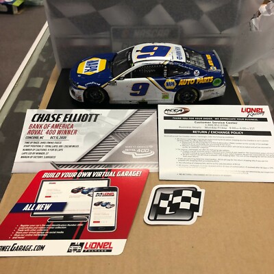 NASCAR 2020 Chase Elliott #9 Charlotte Roval Win - Diecast 1:24 Lionel - NAPA