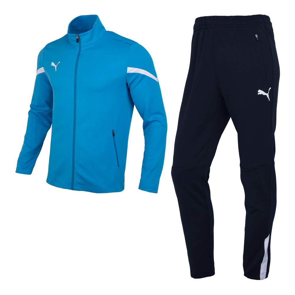 Puma Men Blue Navy Tracksuit Jacket & Pants Training Set 93224403-image