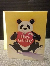 Vtg 1990's RARE Lisa Frank 🌈Happy Birthday Greeting Card Renaissance USA MADE