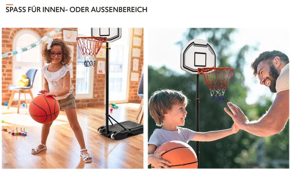 Basketballkorb mit Ständer wetterfest Korbanlage 110-260CM Basketballanlage 🏀🏀 - Bild 3 von 4
