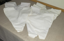 LOT OF 12 CHOIR ROBE STOLES OVERLAYS WHITE SUPER NICE CUSTOM MADE