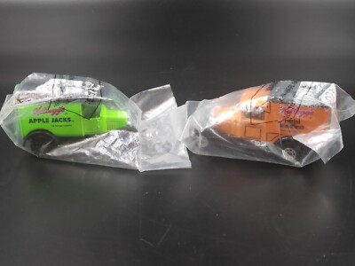 2 Matchbox Kellogg's Apple Jacks & Frosted Mini-Wheats Cereal Delivery Trucks