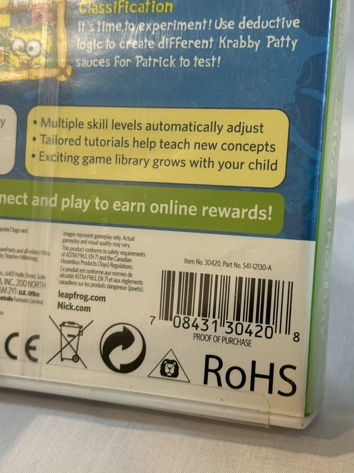 Leap Frog - Leapster Learning Game - SPONGEBOB SQUAREPANTS SAVES THE DAY - Image 4 of 4