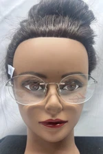 Naturally Rimless NR373 Black Eyeglass Frames 52-17-140, NO CASE