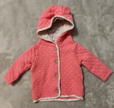 Carter's Fleece Hooded Jacket 6/9 M Floral C26