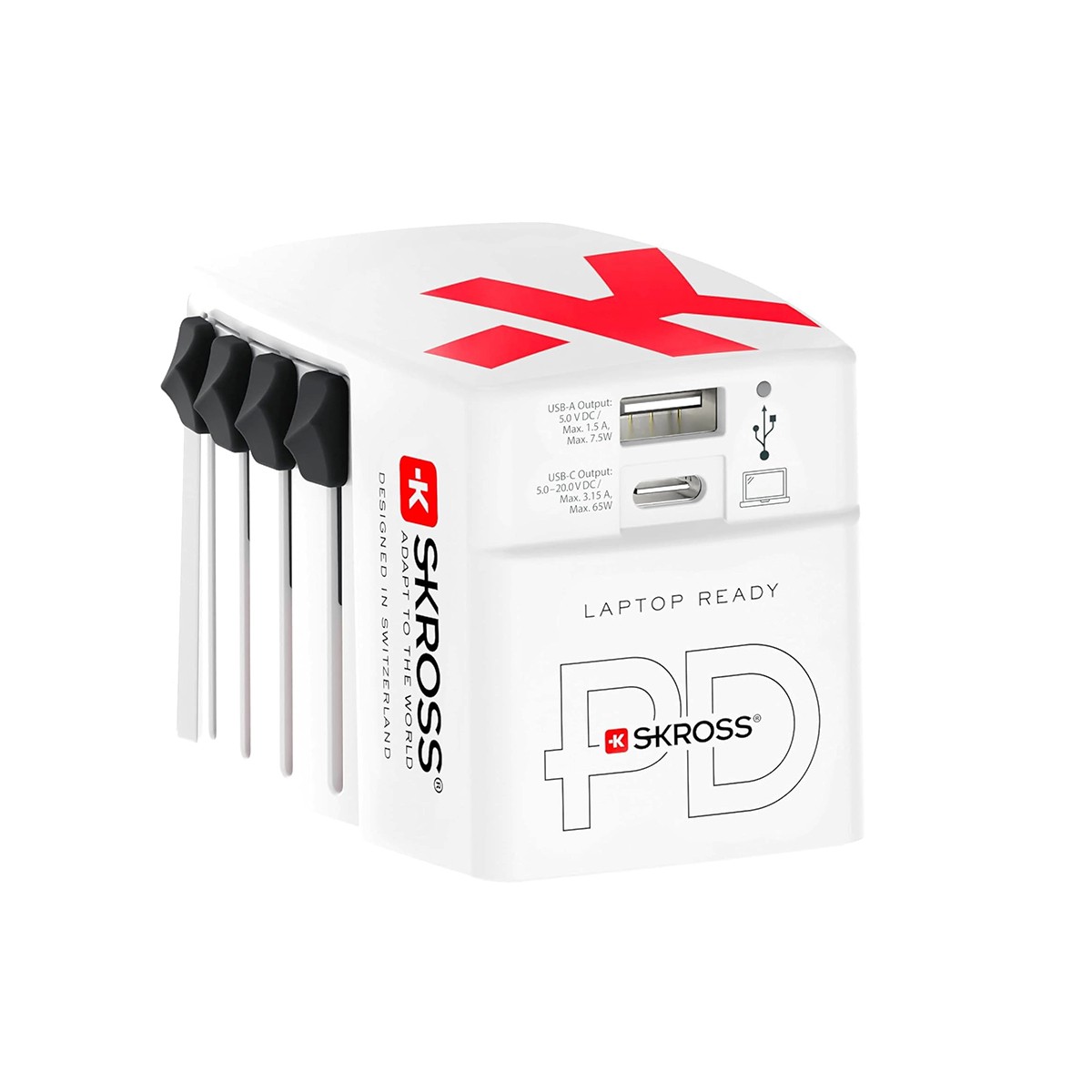 Adaptateur secteur universel 65W charge rapide Power Delivery Skross