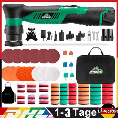 BATOCA S5 Mini Poliermaschine Akku Auto Polierer Schleifmaschine Tool 2 Batterie