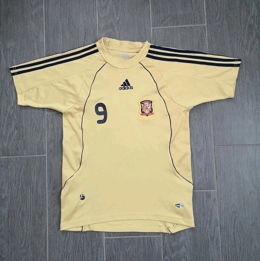 Vintage 2008 Torres 9 Spanien Trikot EM Größe: S Fußball Streatwear Fans Adidas