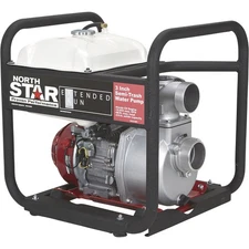 NorthStar Extended Run Semi-Trash Pump, 3in. Ports, 15,850 GPH, 3/4in. Solids