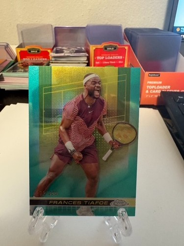 Carte De Collection Topps 2024 Frances Tiafoe Graphite Tennis Match Point - Réfracteur SSP (Case Hit)