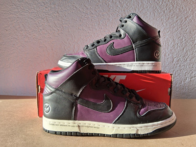 Nike Dunk High x Fragment Men Sneaker Sportschuhe EU 42.5 US 9 Black Purple
