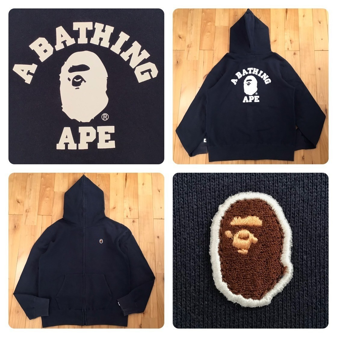 MOUSSY BAPE COLLEGE LOGO ZIP HOODIE パーカー BAPE X MOUSSY 】COLLEGE LOGO ZIP HOODIE | bape.com