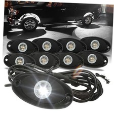 Rock Lights   Quick Connect, 3 High Power Chips, 4M Extension 8 Pods White