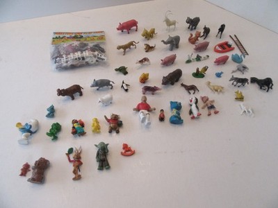 großer vintage Posten Plastikfiguren Tiere Bauernhof  ca. 60/70er Jahr rare