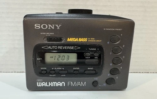 Vintage Sony Walkman WM FX42 AM/FM Casette Player AVLS Mega Bass Works