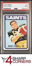 1972 TOPPS #14 DAVE PARKS SAINTS PSA 9 SET BREAK