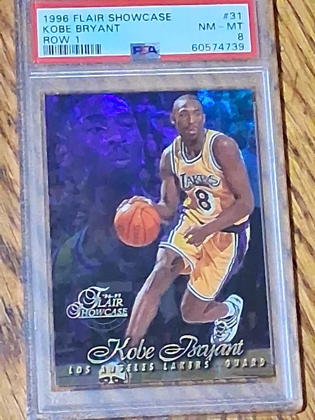 Kobe Bryant 1996-97 Flair Showcase Row 1 PSA 8 #31 Los Angeles Lakers
