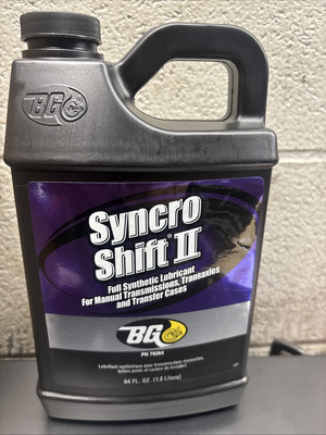 64oz BG Syncro Shift II SAE 75W-80 Synthetic for  Transmission , Differential