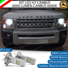 KIT LED H7 LAND ROVER DISCOVERY MK3 6000K BIANCO 6000 LUMEN CANBUS ANABBAGLIANTI