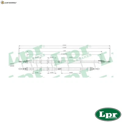 SEILZUG FESTSTELLBREMSE C1710B FÜR MAZDA FORD FUSION IKON/V FIESTA/Van 1.4L 4cyl - Bild 1 von 4