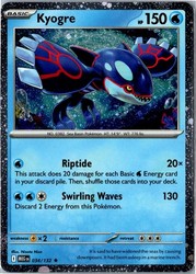 Kyogre 034/132 Mega Evolution Holo Rare