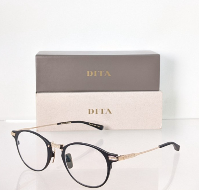 Brand New Authentic Dita Eyeglasses UNITED DRX-2078-A-BLK-GLD-48