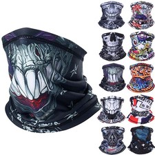 Halloween Scary Skull Ghost Mask Winter Fleece Neck Warmer Gaiter Ski Face Mask