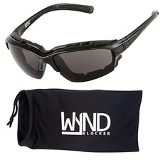 Motorcycle Riding Glasses Extreme Sports Wrap Sunglasses Black Smoke