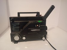 Chinon Whisper 727 Dual 8mm Super 8 Movie Projector Powers On FOR PARTS UNTESTED