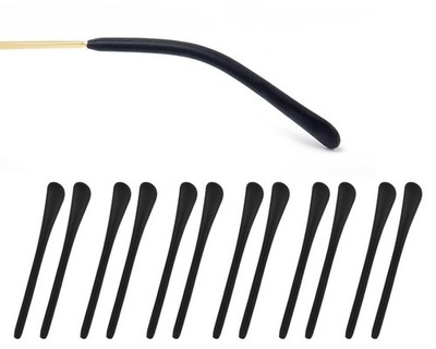 6 Pairs Temple Tips for Eyeglasses Thin (1.0 mm to 1.5 mm) Metal Temple Cover...