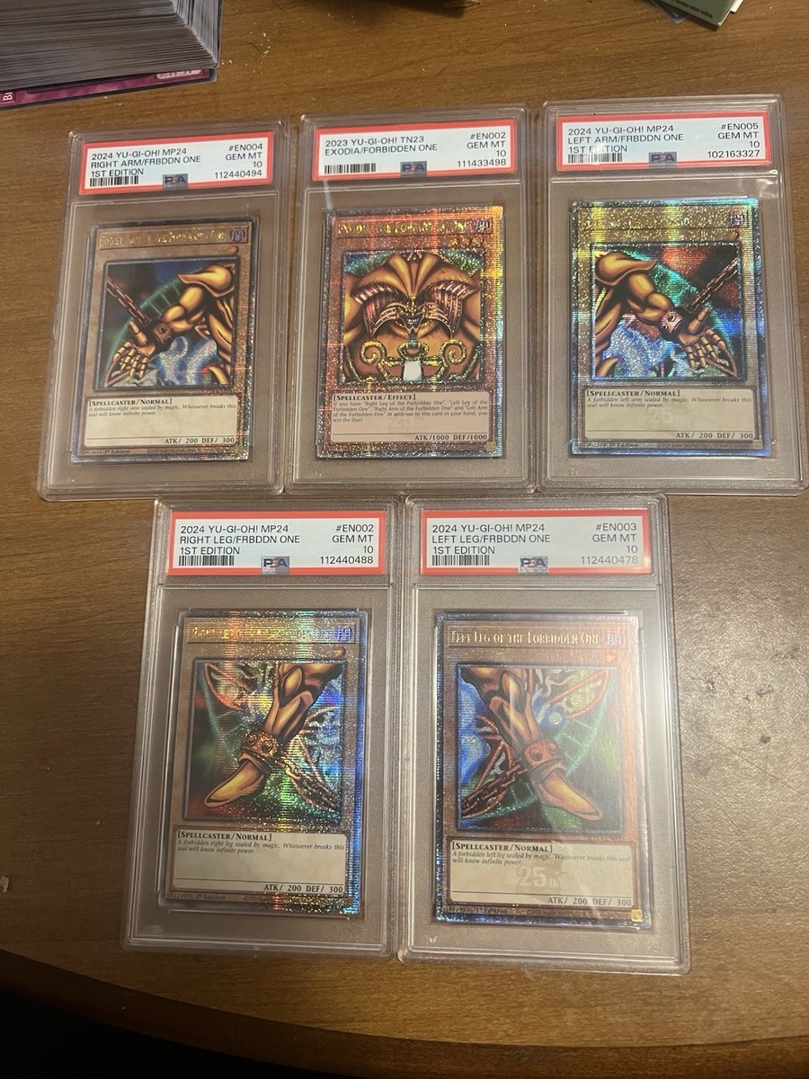 COMPLETE PSA 10 GEM MT QCSR EXODIA SET - TN23-EN002/MP24