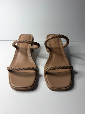 Marc Fisher LTD Thoral Heeled Sandals   Light Natural   Women s Size 7M