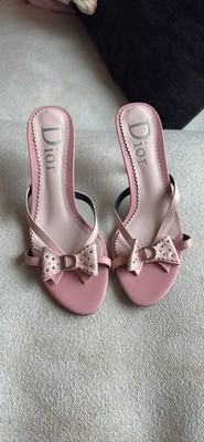 Dior Pink Kitten Bow Heels Pumps Women s Size 6 (36) Comes With Dust bags