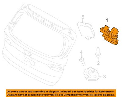 HYUNDAI OEM 24-25 Santa Fe Lift Gate Lock Hardware-Latch 818L0R6100 ...