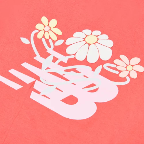 New Balance Kids' Floral Vines Back Graphic T-Shirt - Picture 3 of 5