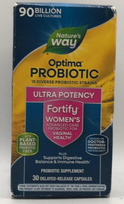 Nature's Way Woman's Fortify Optima Probiotic  ~ 30 Capsules EA~ EXP 10/26 ~ NEW